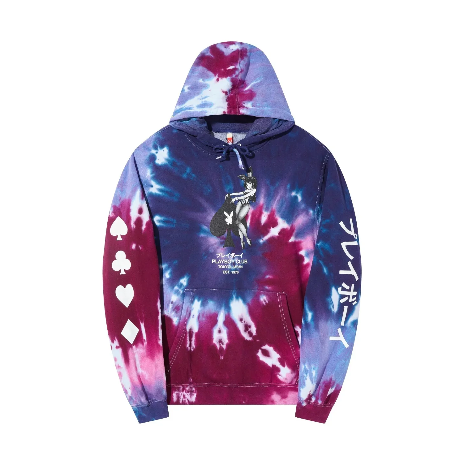 Playboy Ace of Spades Tie Dye Hoodie