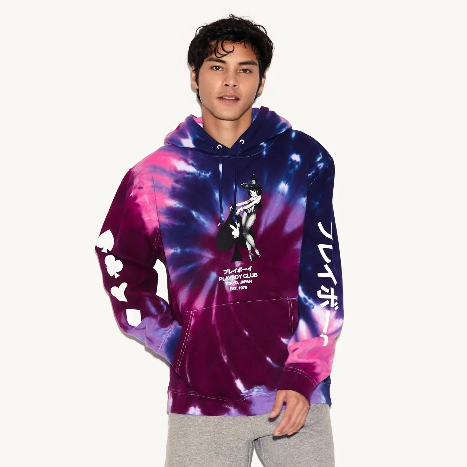 Playboy Ace of Spades Tie Dye Hoodie - Image 3