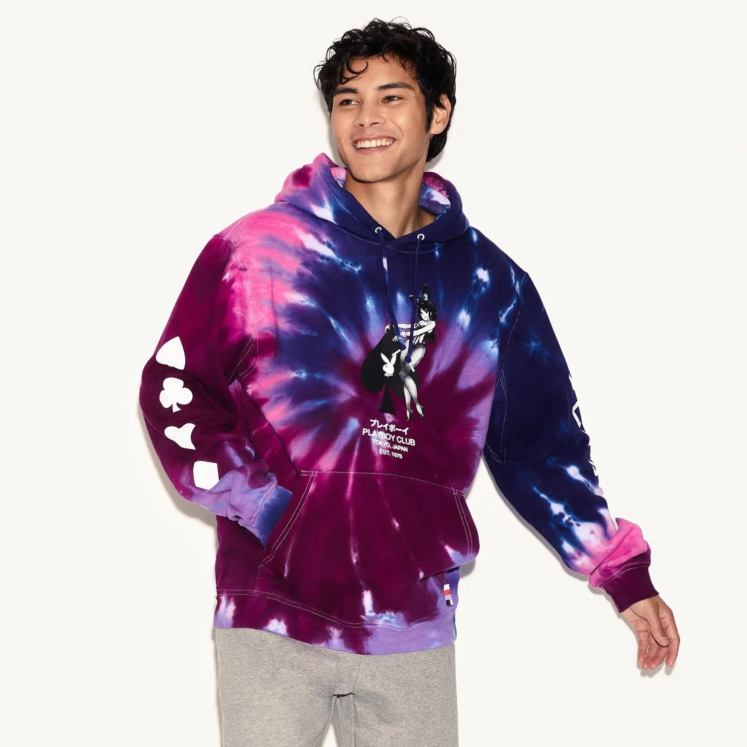 Playboy Ace of Spades Tie Dye Hoodie - Image 5