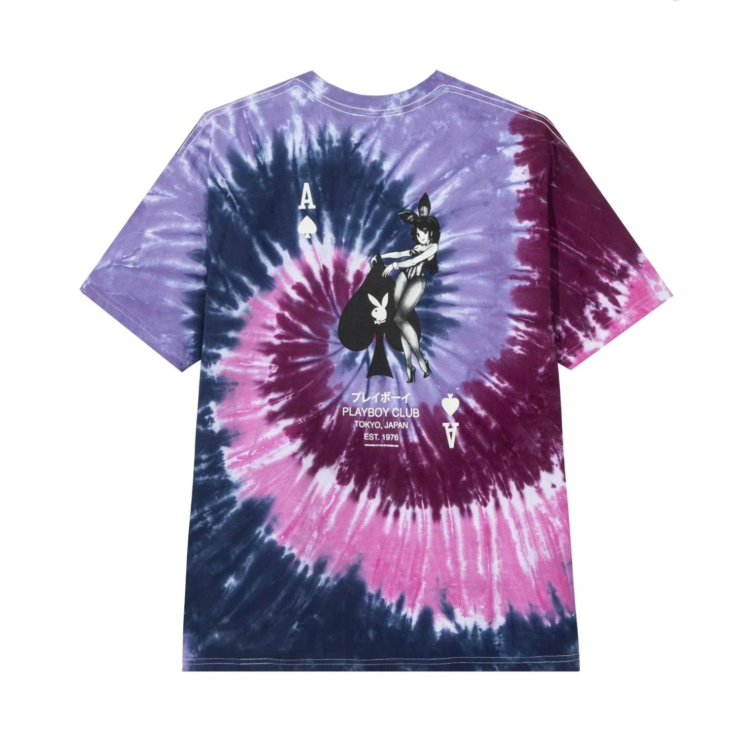 Playboy Ace of Spades Tie-Dye T-Shirt