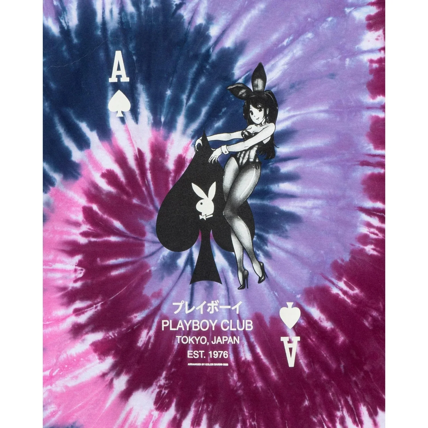 Playboy Ace of Spades Tie-Dye T-Shirt - Image 6