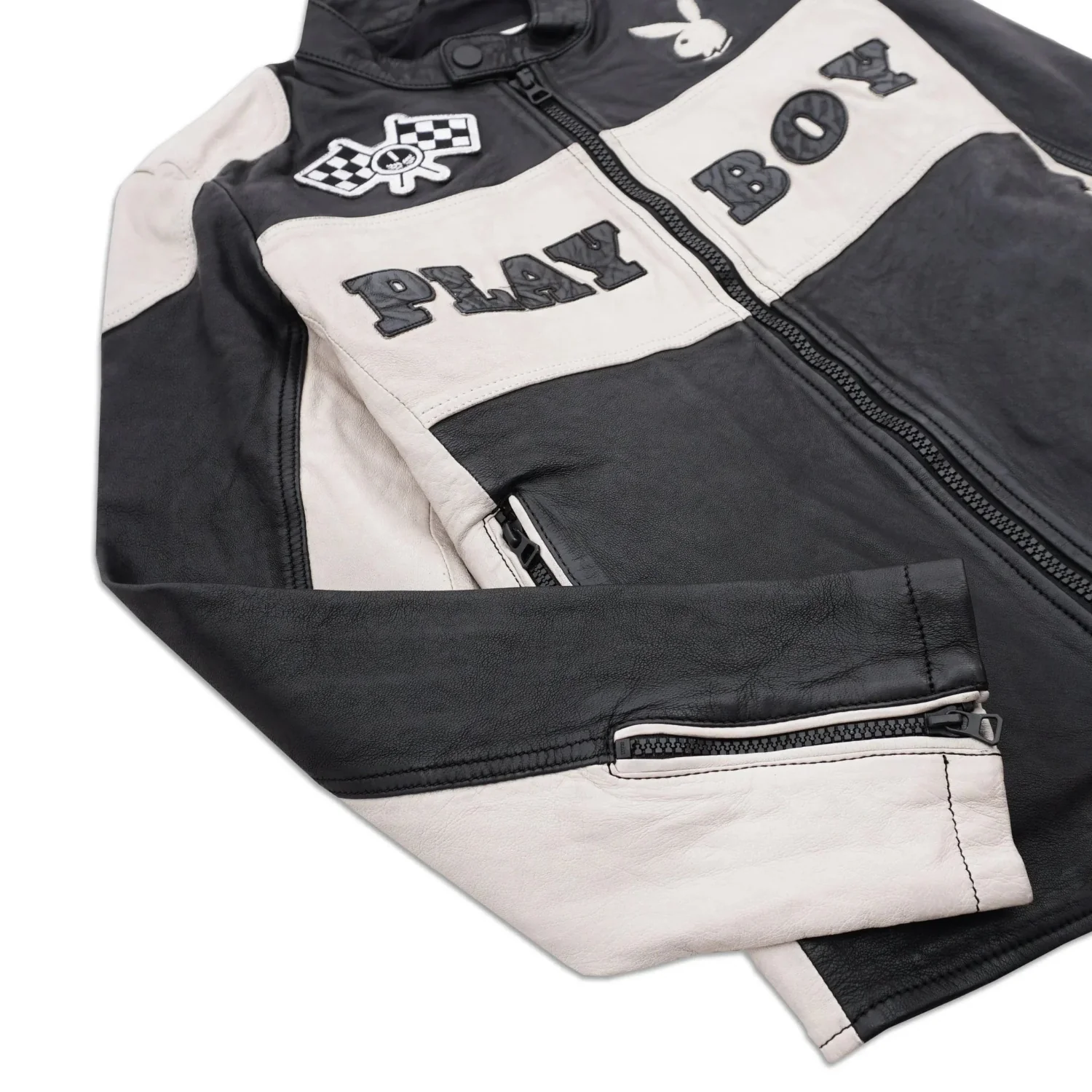 Playboy Anderson Men's Leather Jacket - Image 12