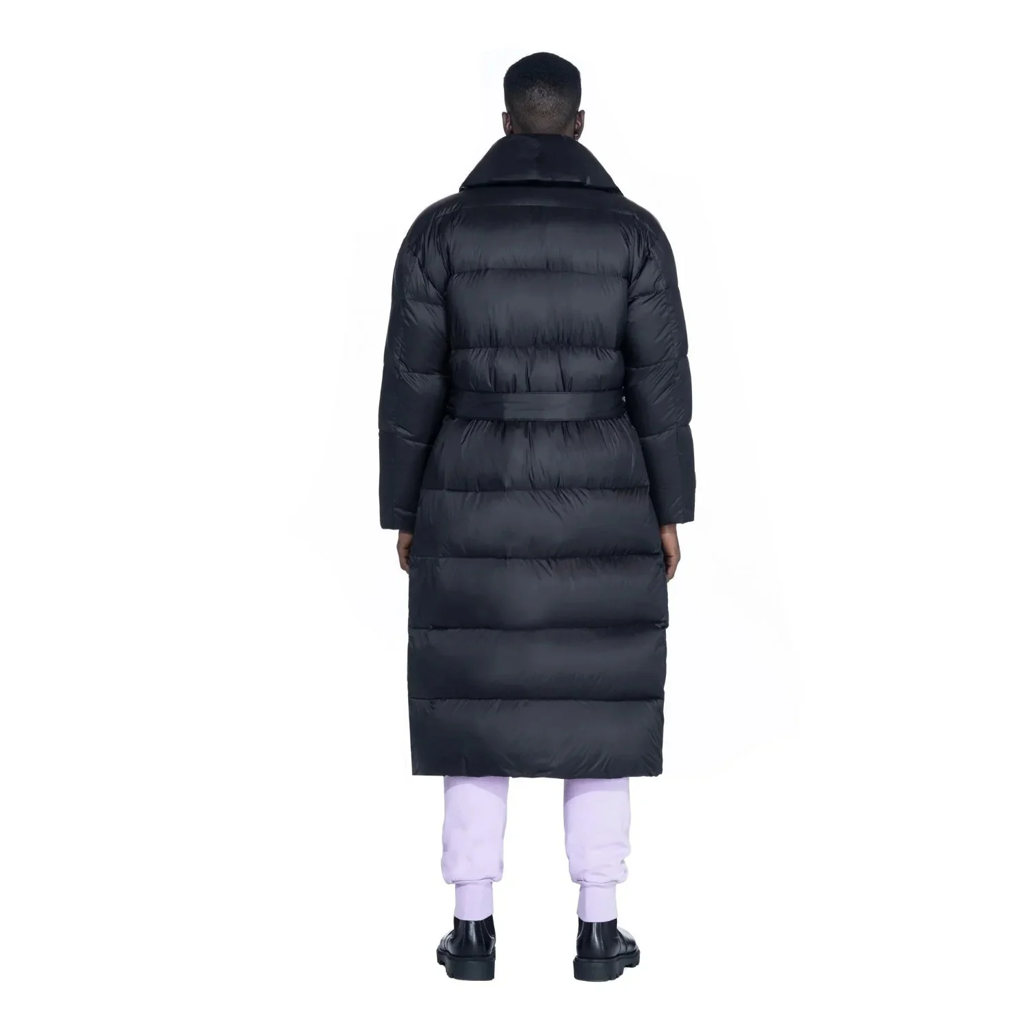 Playboy Belted Long Puffer Jacket - Image 11