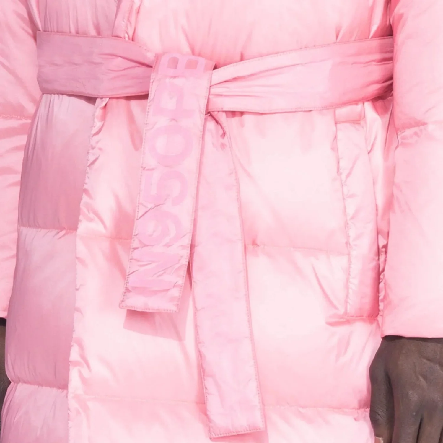 Playboy Belted Long Puffer Jacket - Image 9