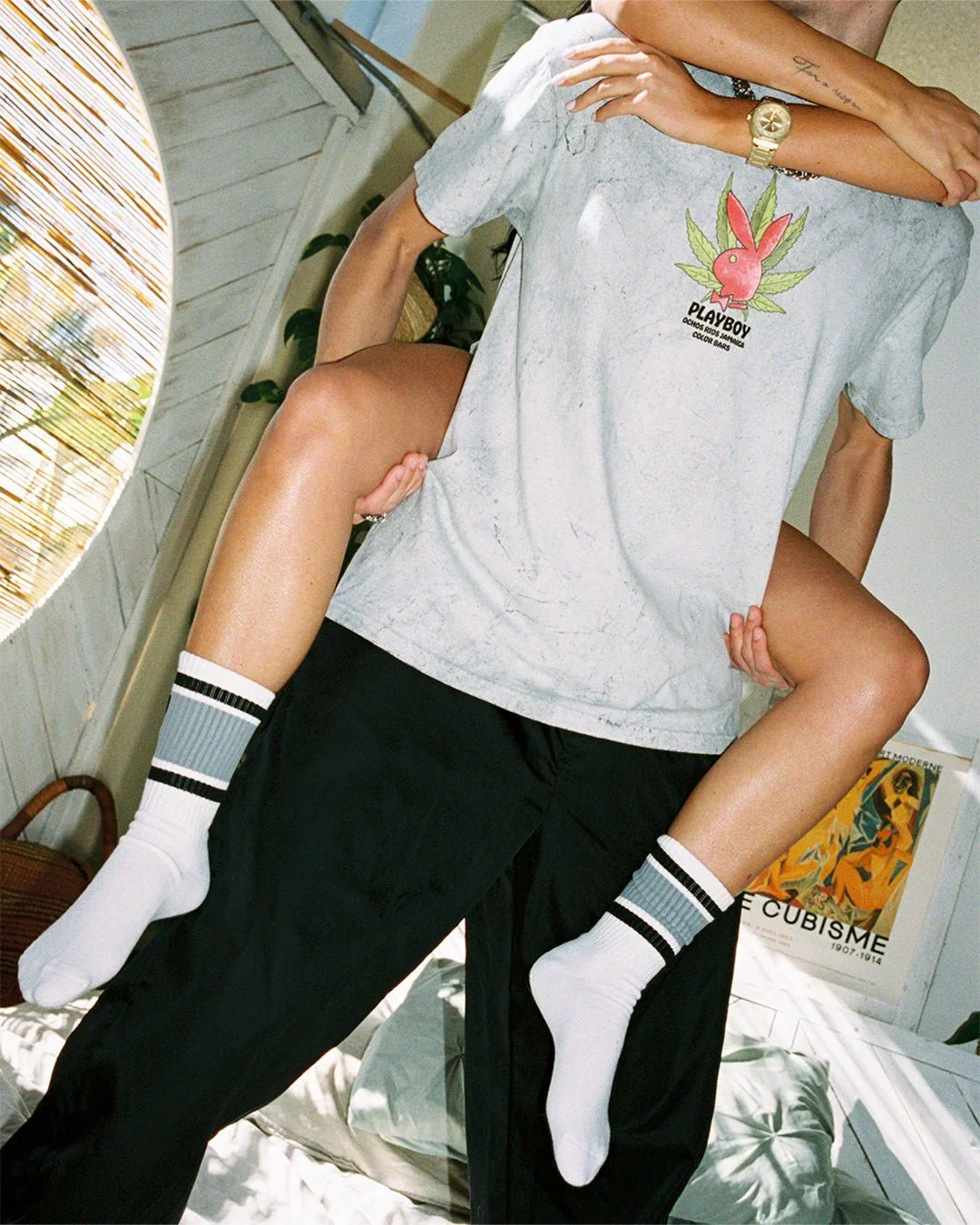 Playboy Box Logo Rabbit Head Crew Socks - Image 6