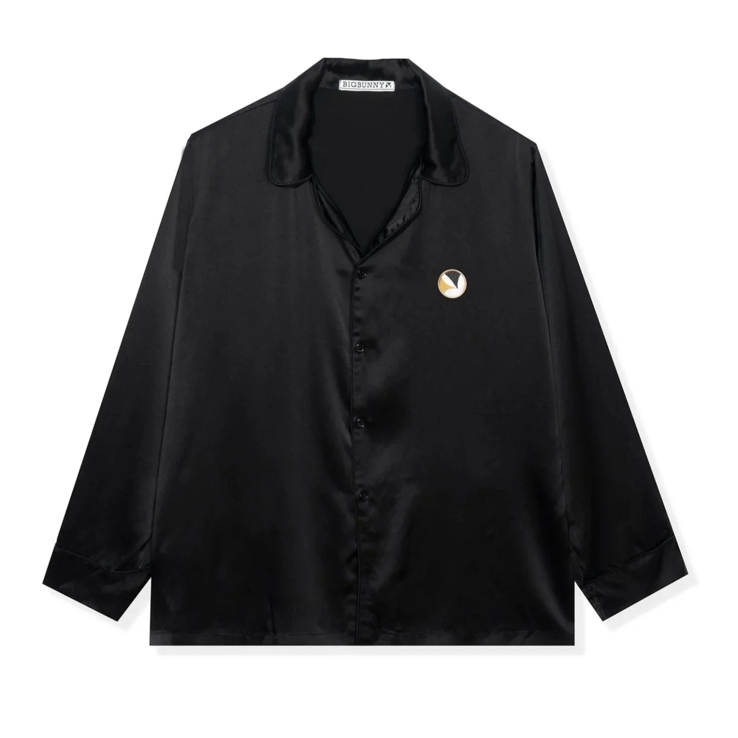 Playboy Silk Button Down Collared Top - Image 3