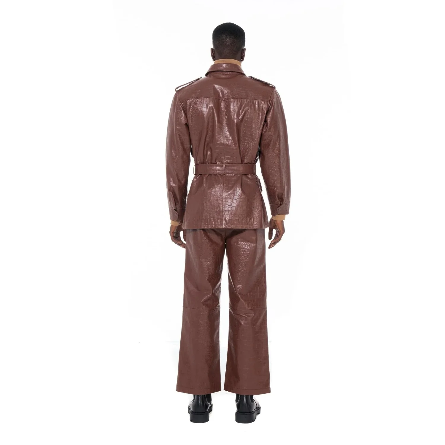 Playboy Crocodile Leather Safari Jacket - Image 5