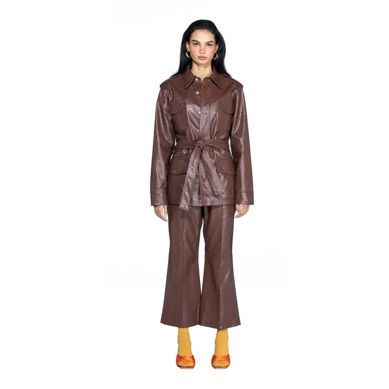 Playboy Crocodile Leather Safari Jacket - Image 6
