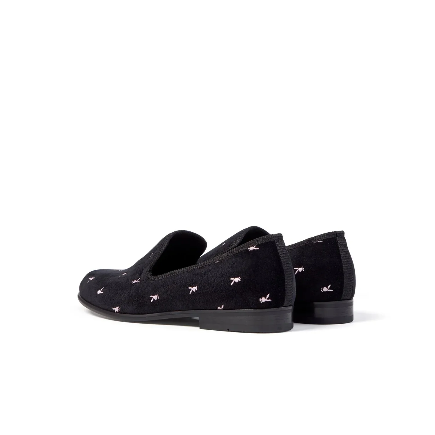 Playboy Duke + Dexter Velvet Mini Rabbit Head Loafers - Image 5