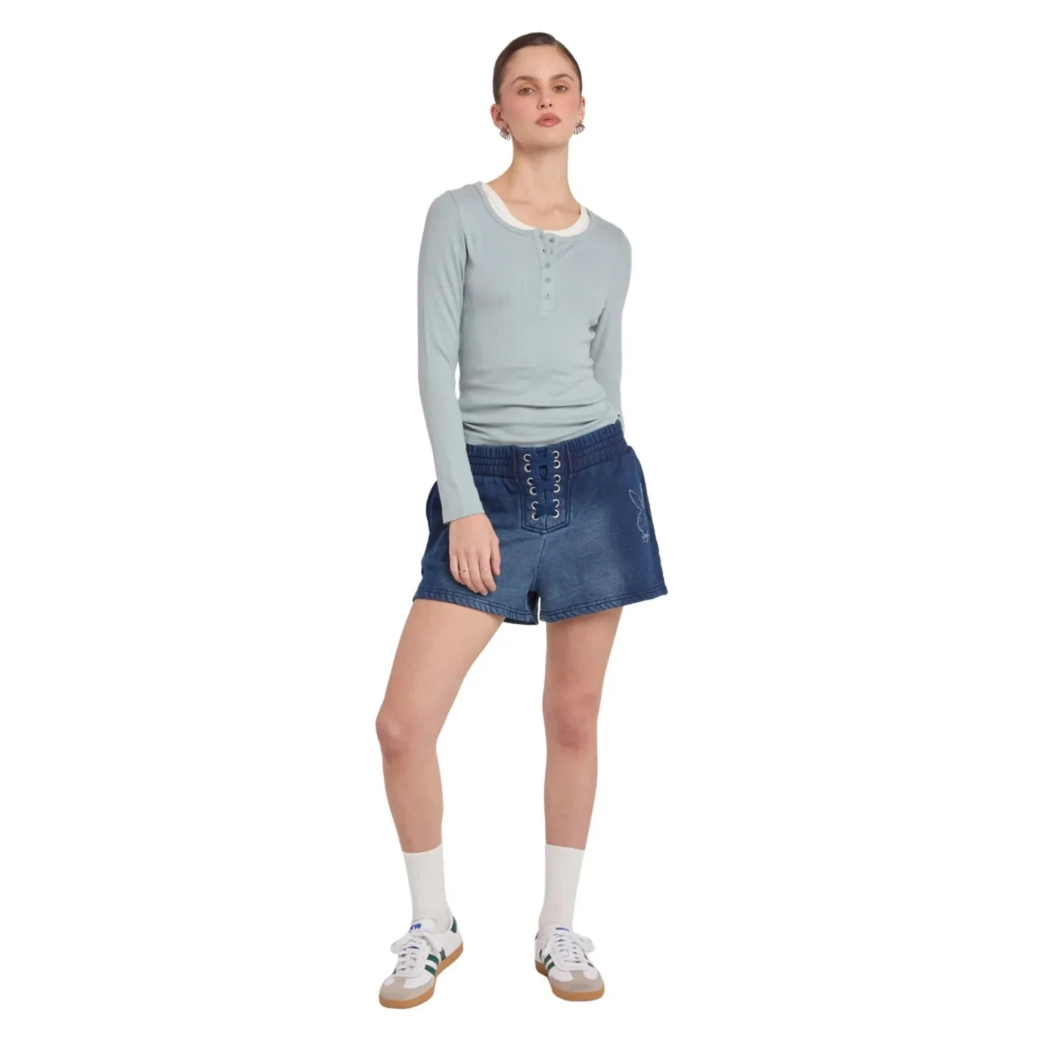 Playboy Fray Boy Lace Up Short - Image 2