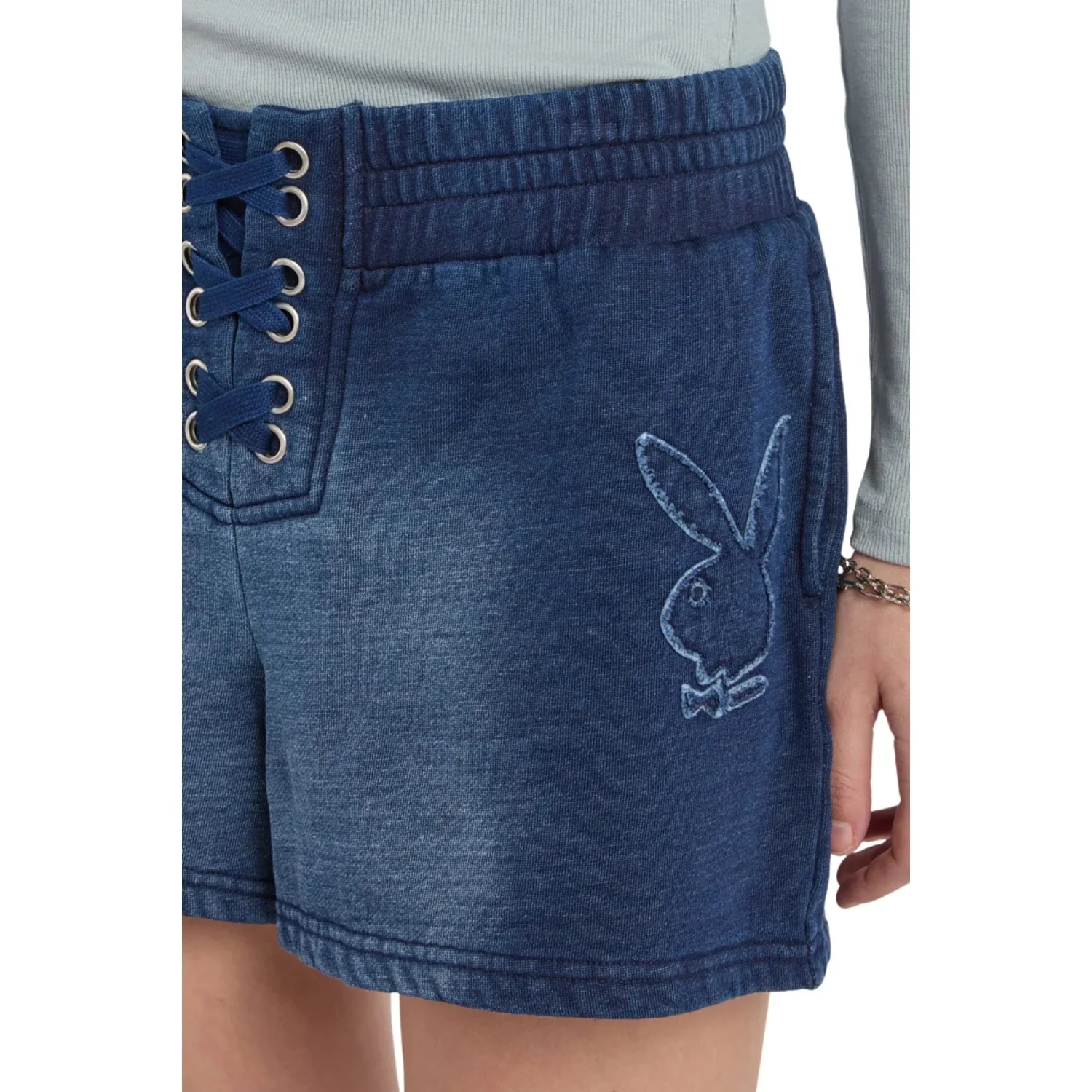 Playboy Fray Boy Lace Up Short - Image 6