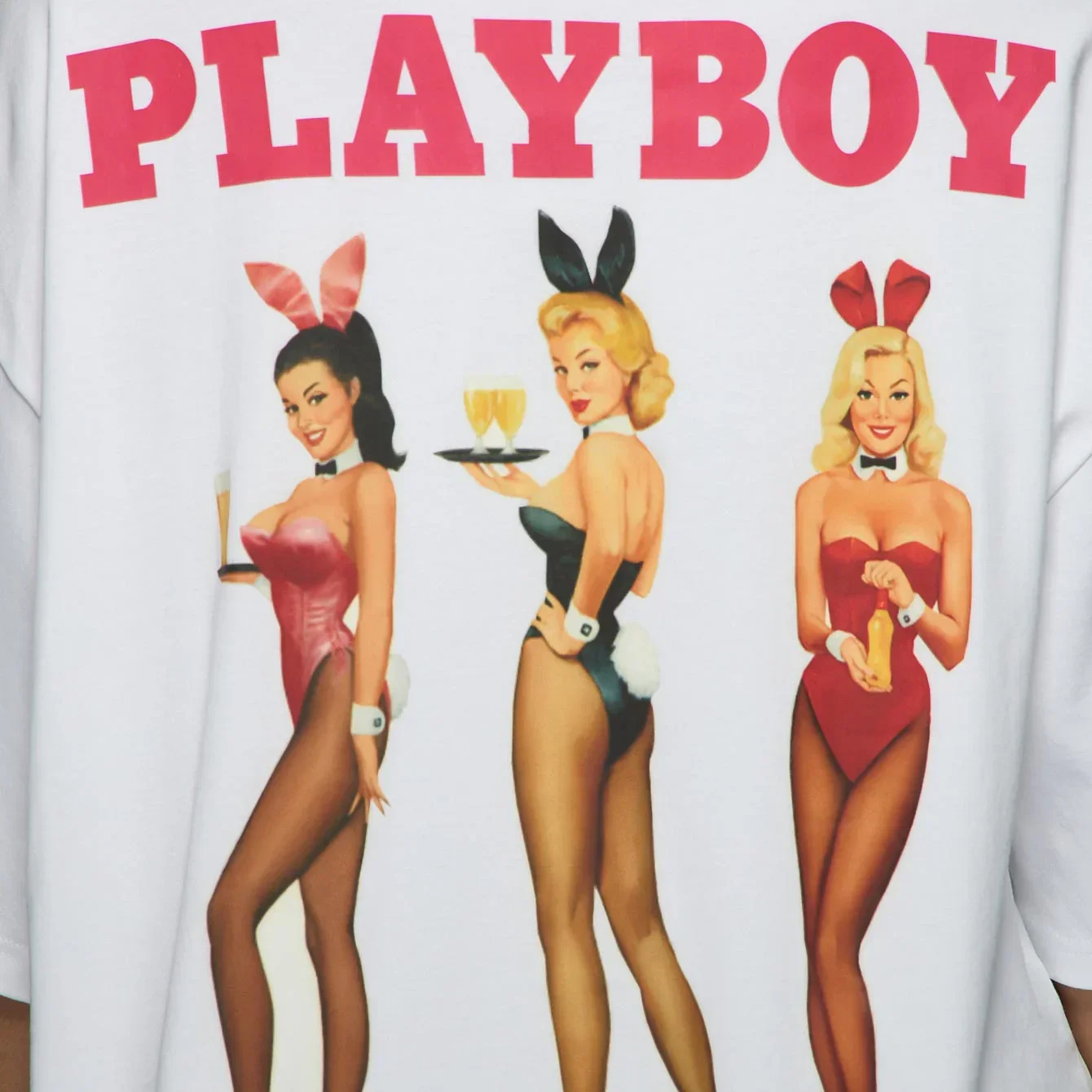 Playboy x Missguided - Happy Hour Oversized Tee - Image 4