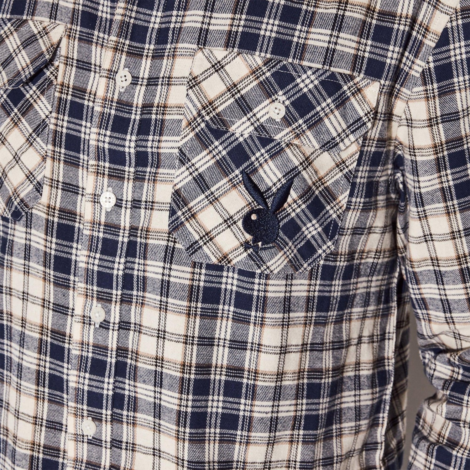 Playboy Men's Flannel Long Sleeve Shirt - Image 2