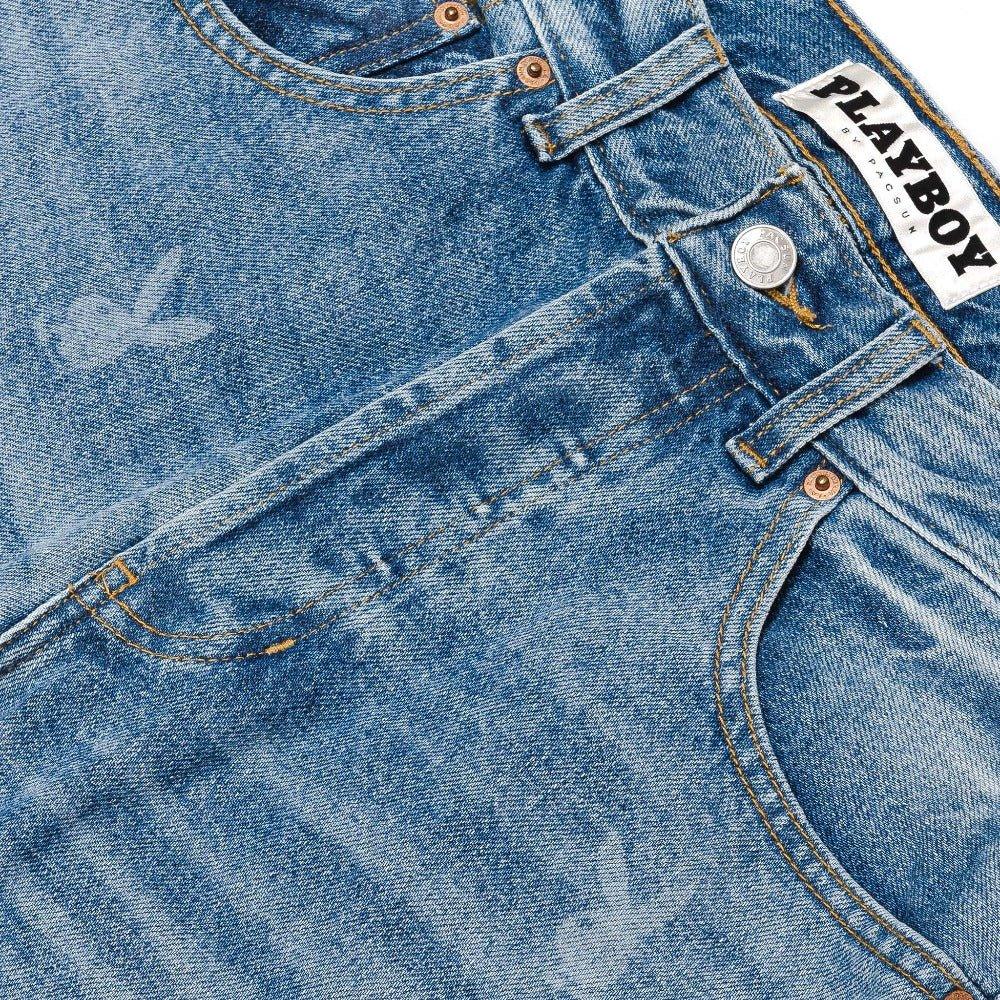 Playboy Men's Medium Wash Vintage Denim Pants - Image 3