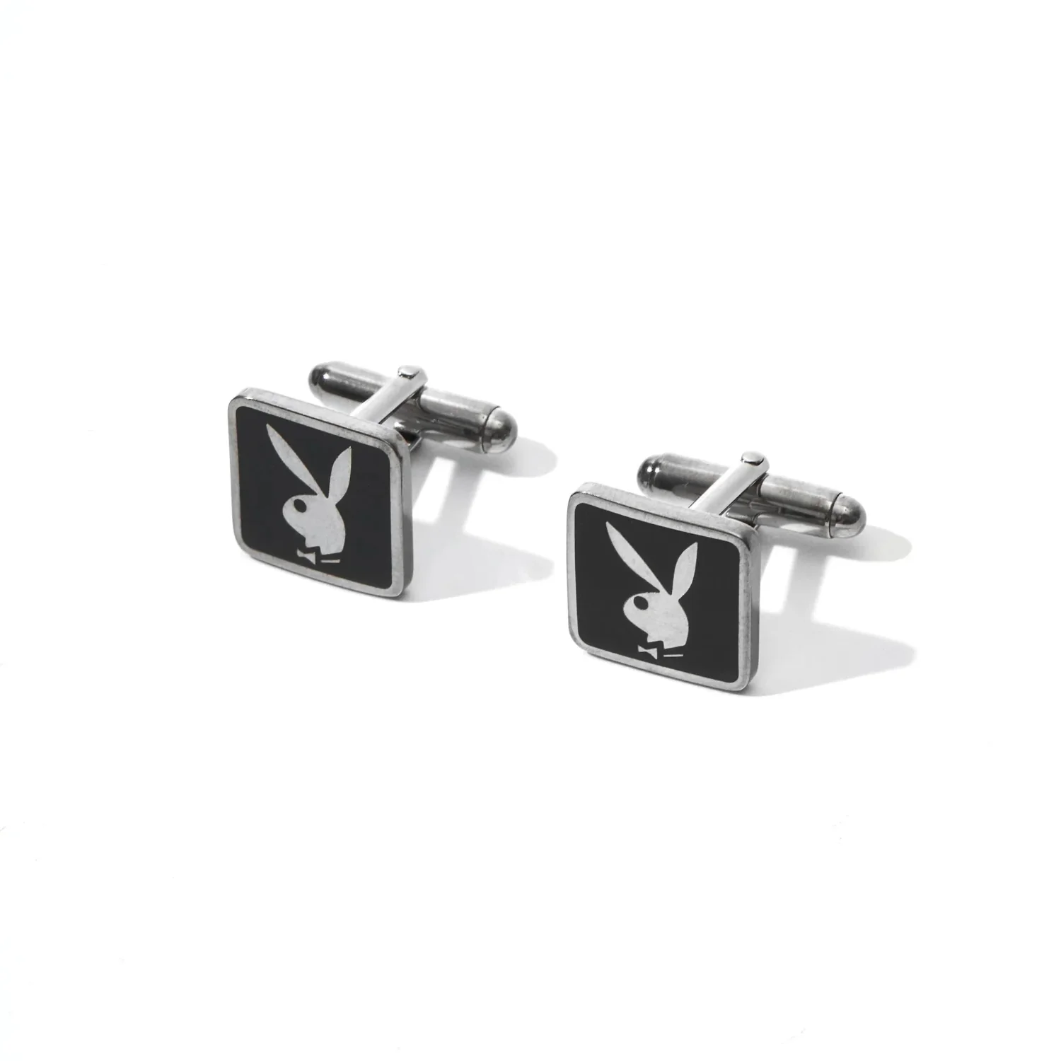 Playboy Men's Rabbit Head Cufflinks Silver - Image 3