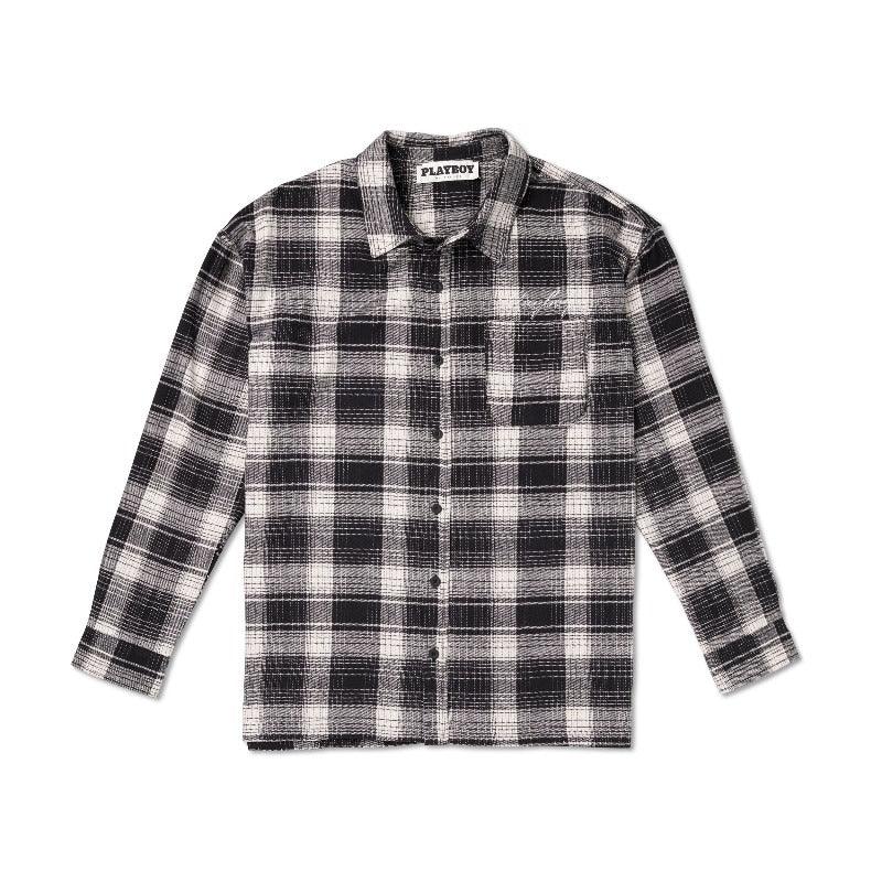 Playboy Men's Script Flannel Shirt - Image 2