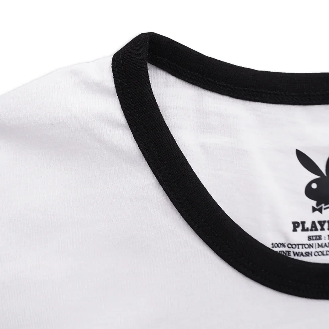 Playboy Retro Bunny Ringer Tee - Image 3