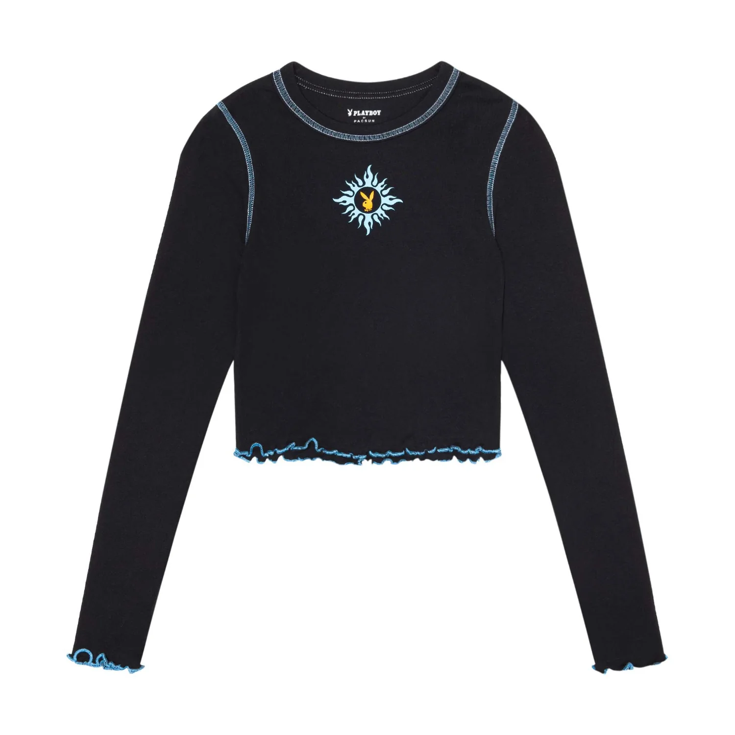 Playboy Women's Contrast Stitch Long Sleeve - Image 3