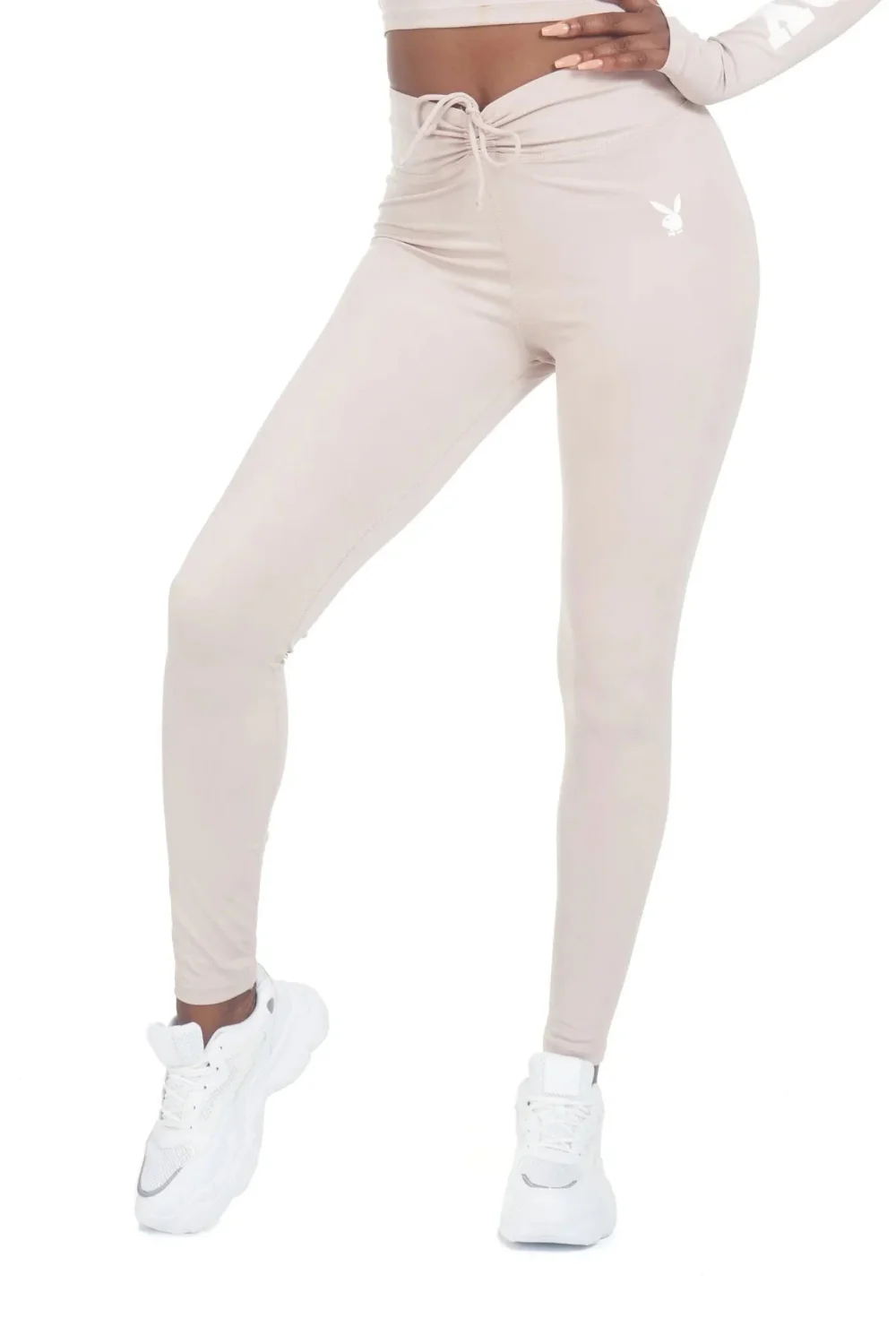 Playboy x Missguided - Women's Active Ruched Waistband Leggings - Image 2