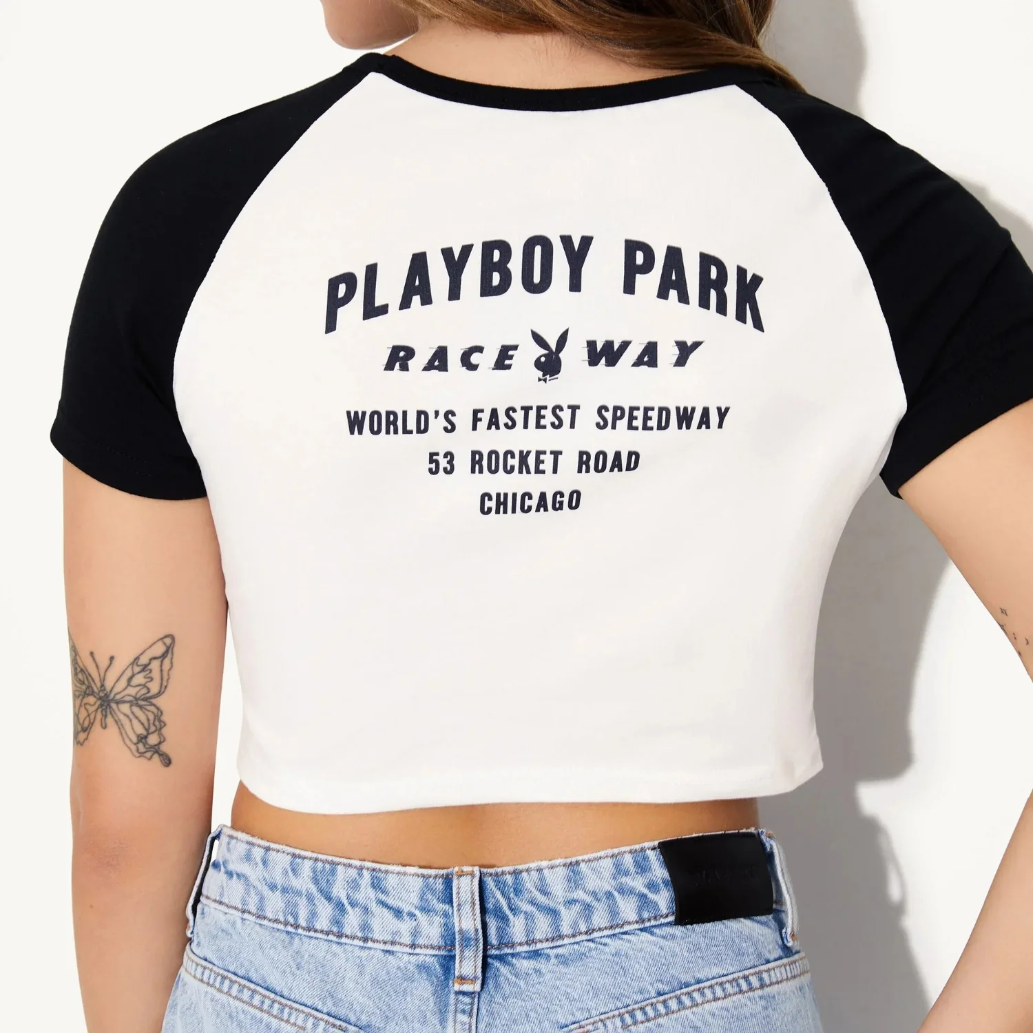 Playboy Raceway Baby Tee - Image 3