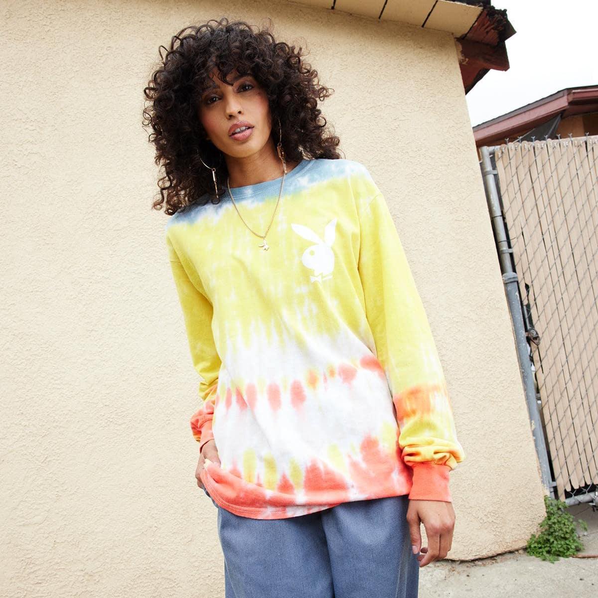 Playboy Tie-Dye Logo Long Sleeve T-Shirt - Image 3