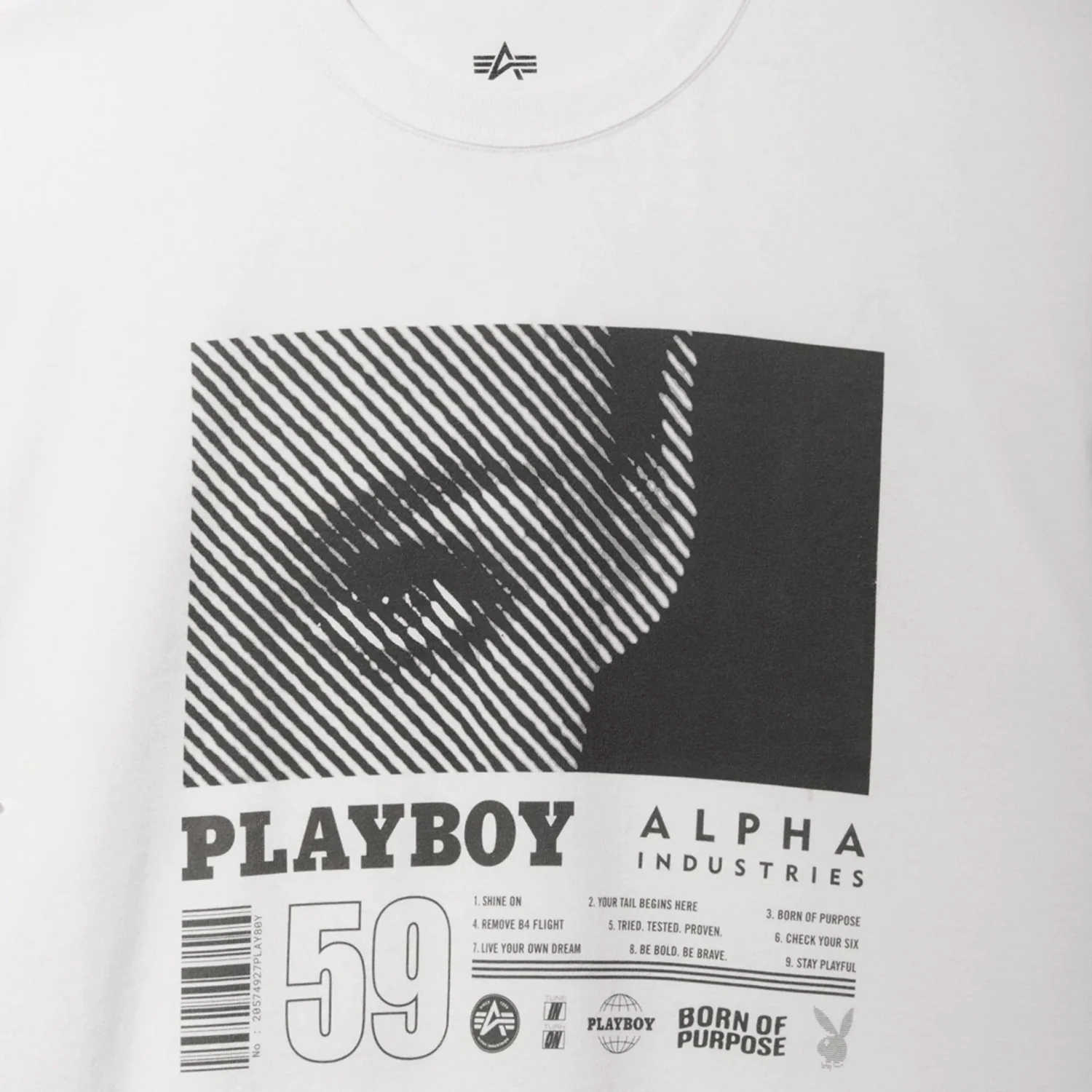 Playboy x Alpha Industries World Tour T-Shirt - Image 3