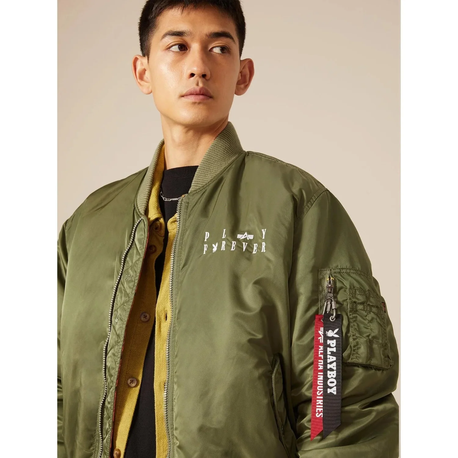 Playboy x Alpha Industries Reversible MA-1 Flight Jacket - Image 5