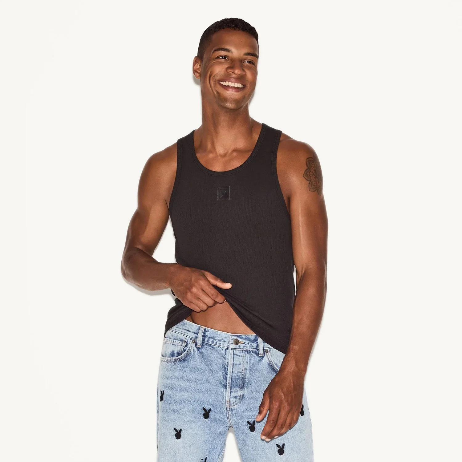 Playboy Men's Essentials Rib Tank - Image 3