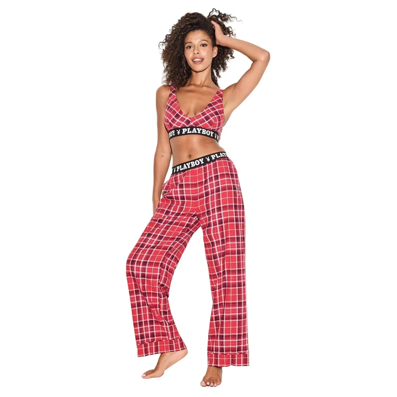 The Playboy Red Flannel Sleep Pajama Pant - Image 6