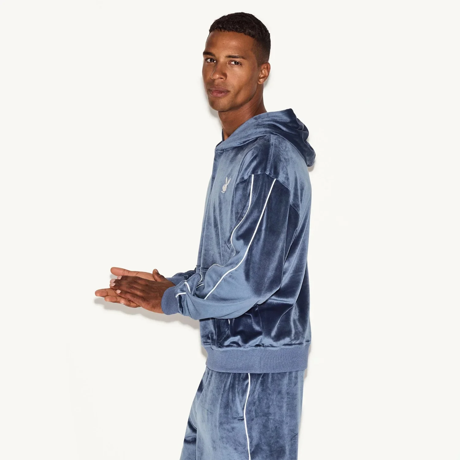 Playboy Men's Velour Hoodie - Image 7