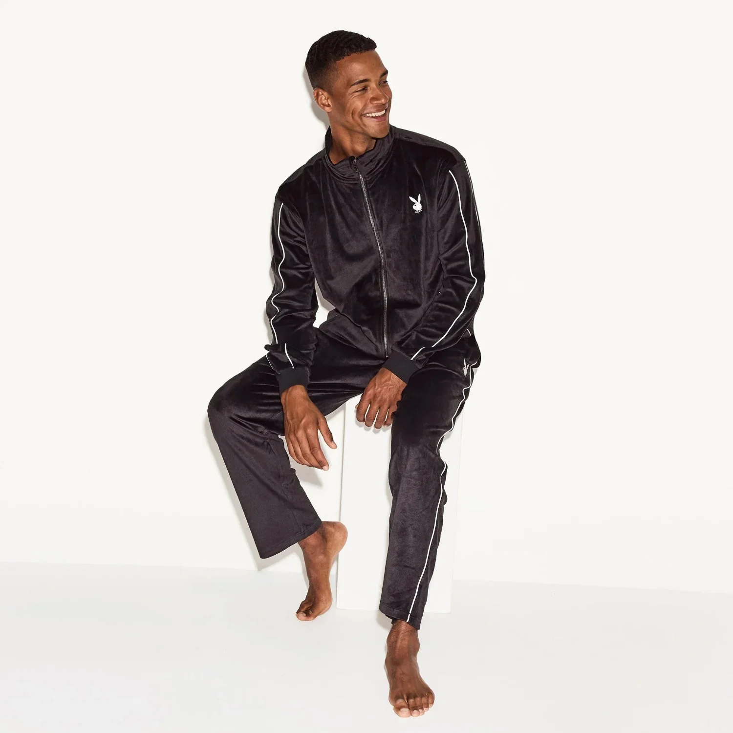 Playboy Men's Velour Jacket - Image 7
