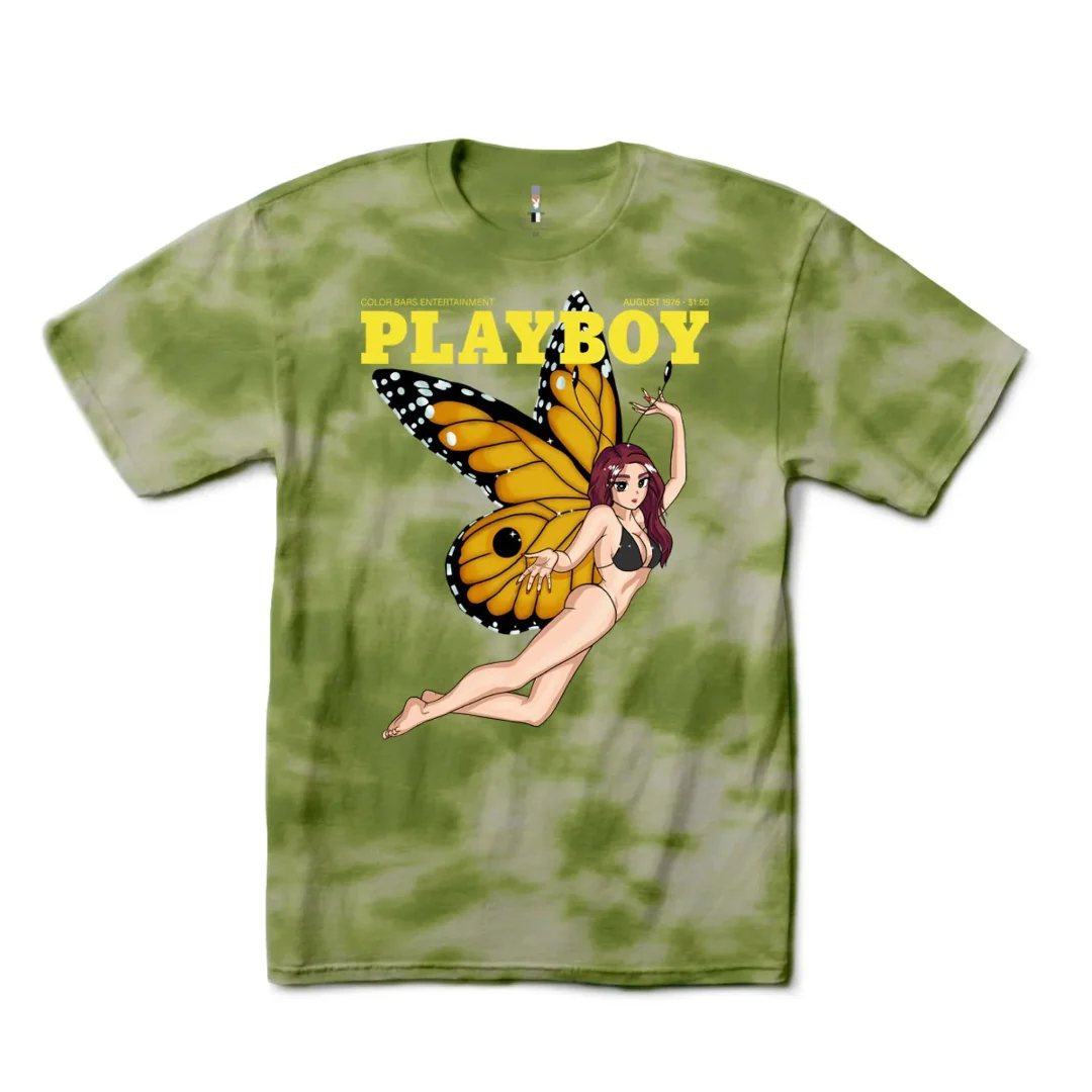 Playboy Tokyo Club Tie-Dye Butterfly T-Shirt