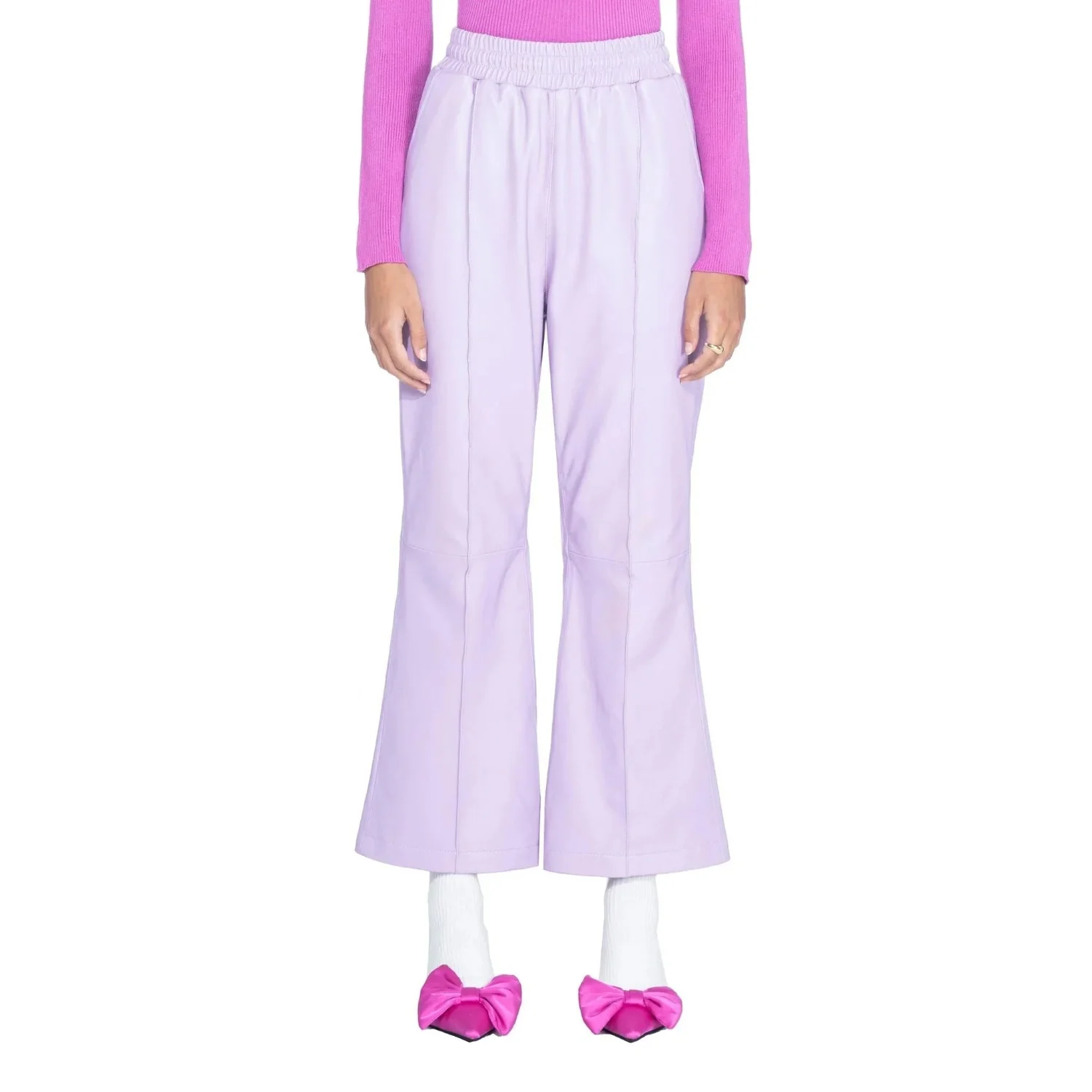 Playboy Leather Flare Pants - Image 3