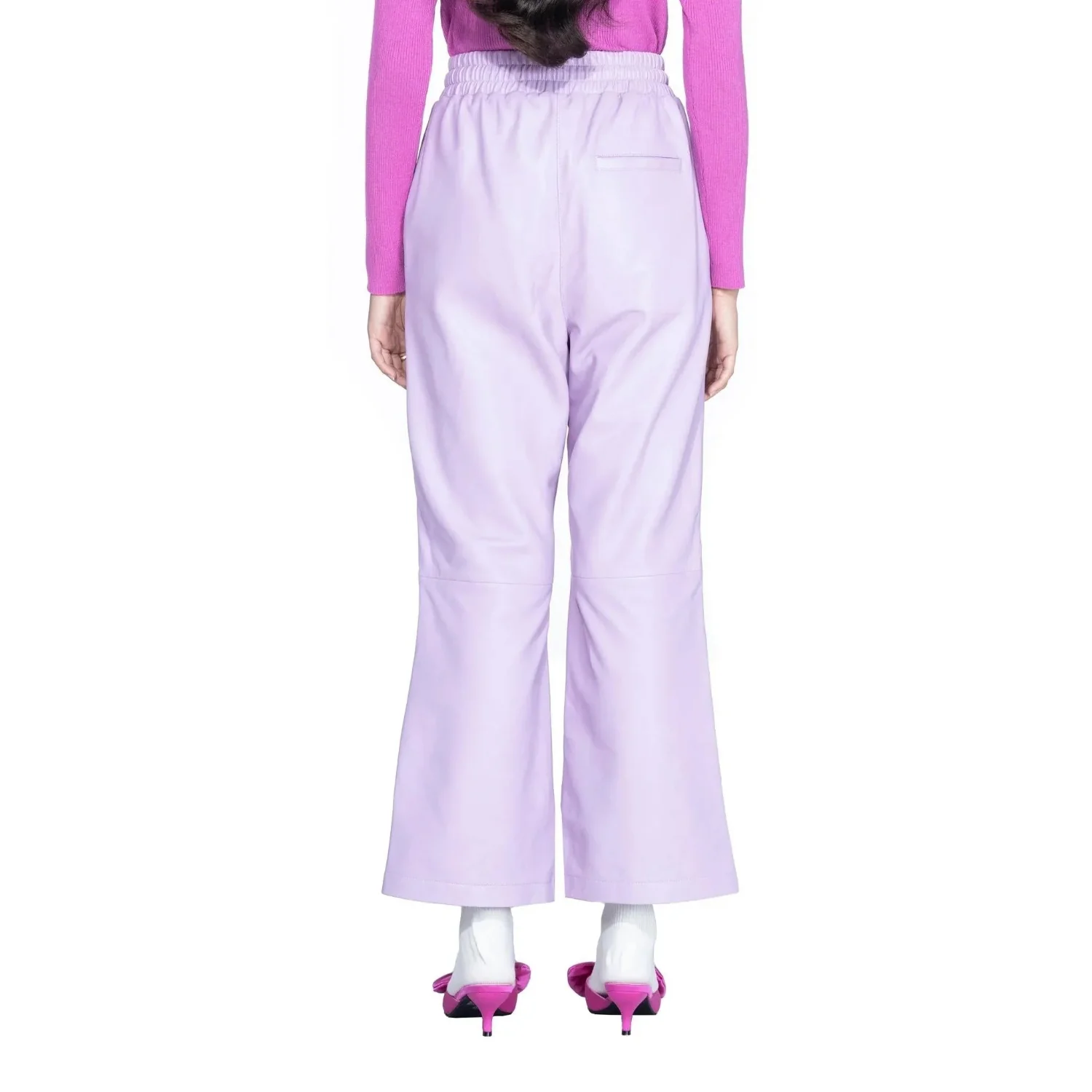 Playboy Leather Flare Pants - Image 5