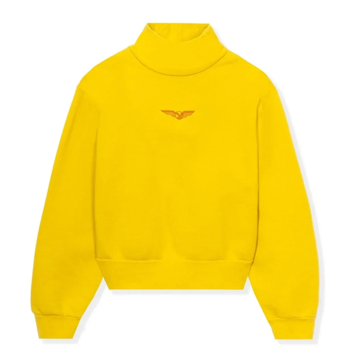 Playboy Women's Aviation Wings High Neck Cropped Sweatshirt