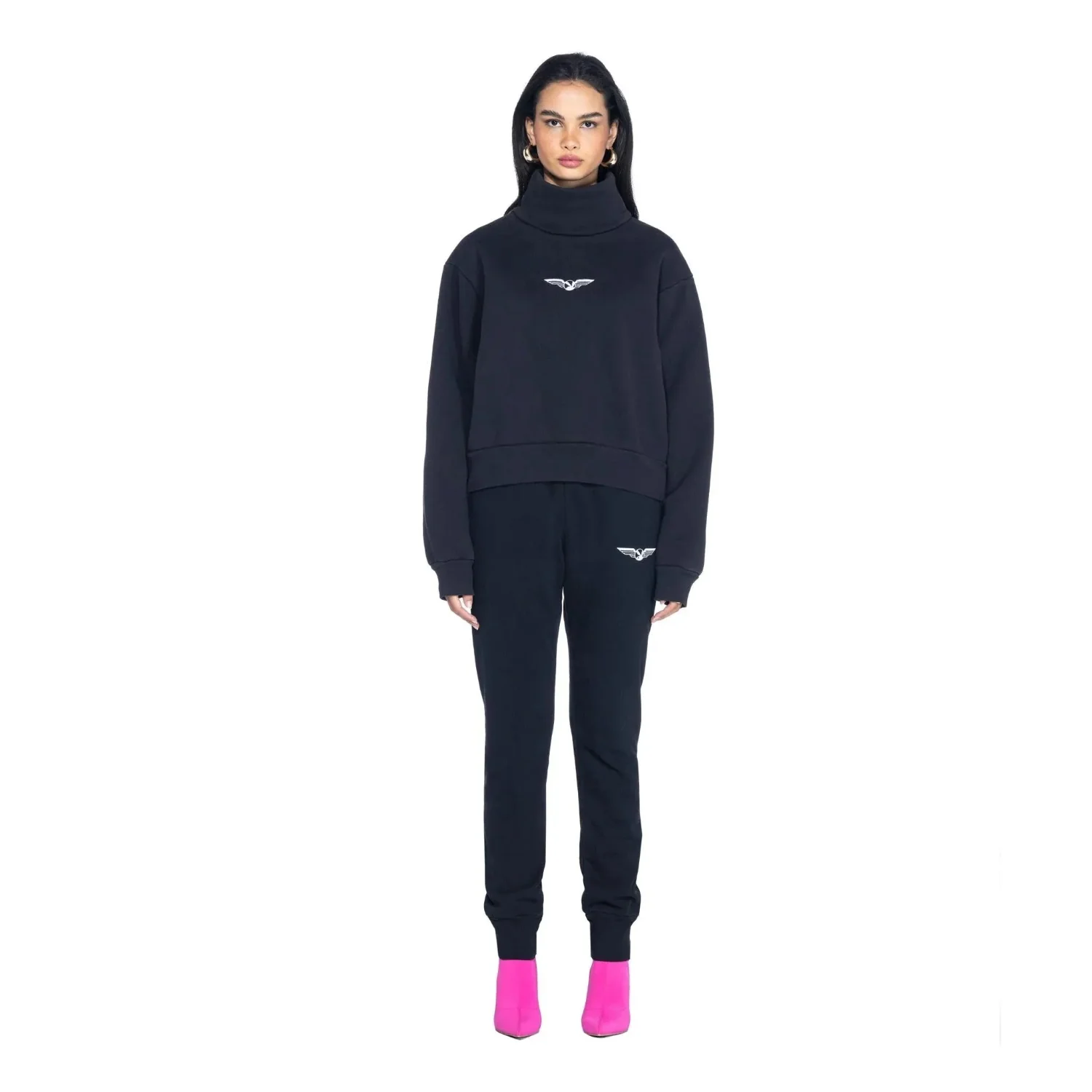 Playboy Women's Aviation Wings High Neck Cropped Sweatshirt - Image 8