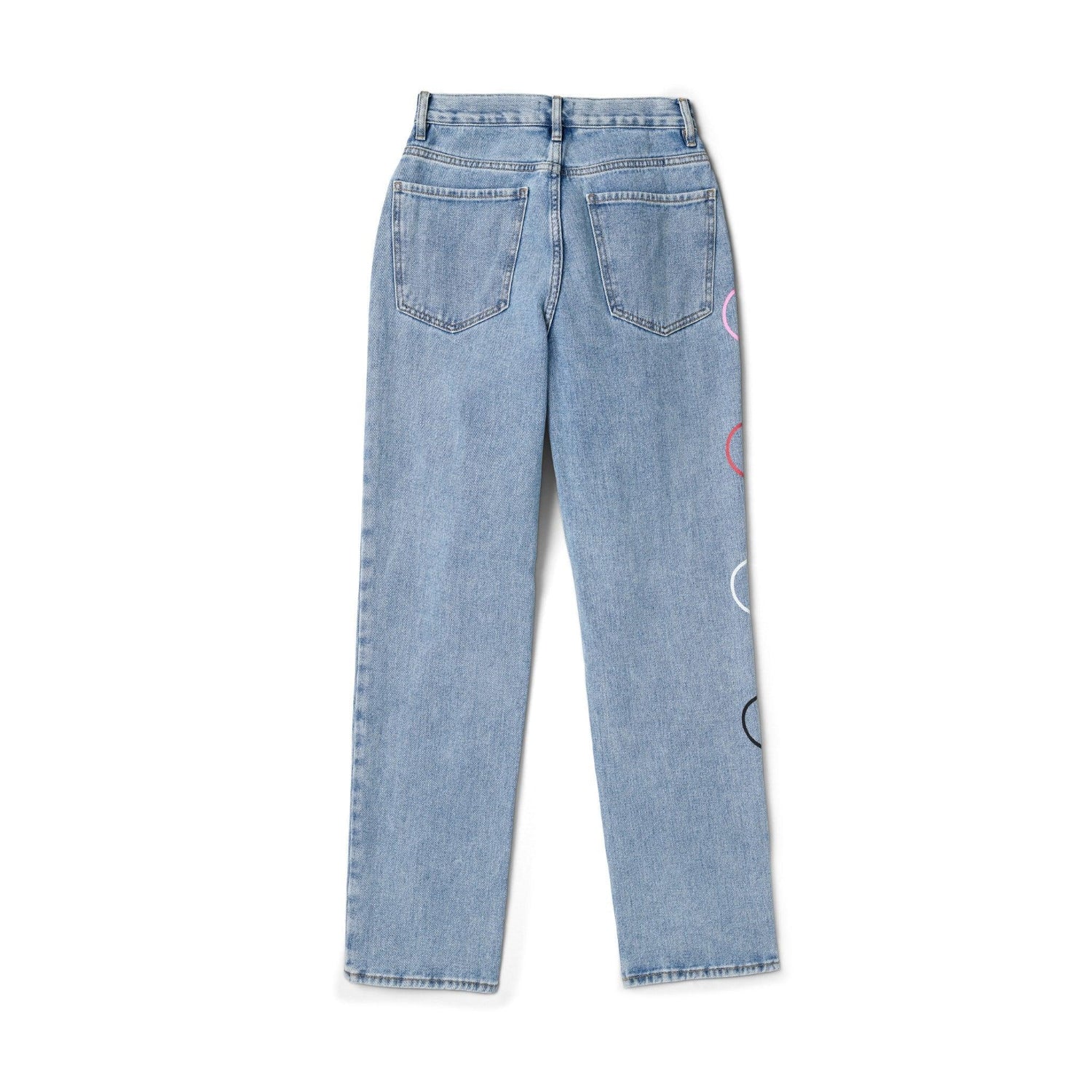 Playboy Women's Baggy Bunny Heart Denim Pants Amore - Image 3