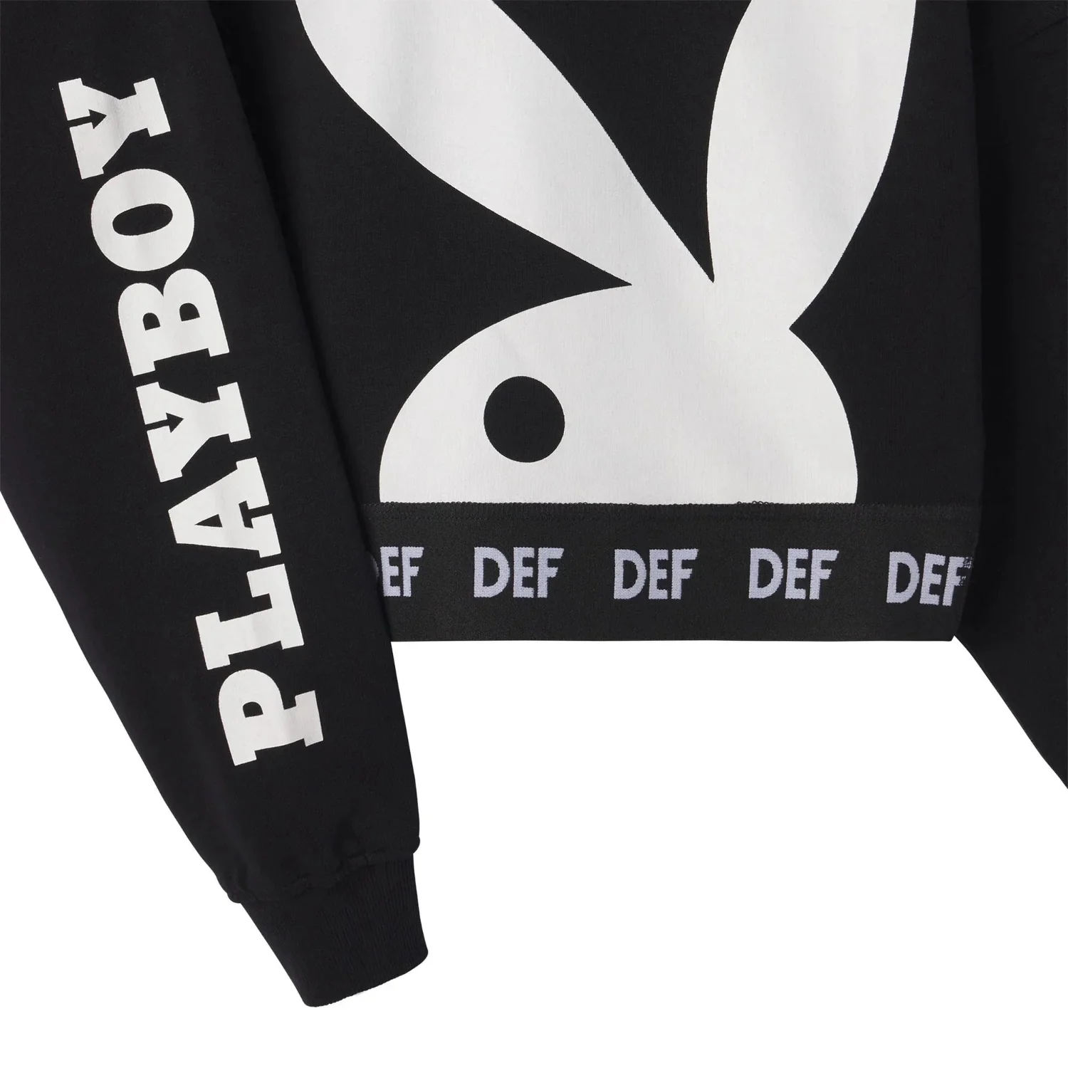 Playboy Women's Cropped Logo Crewneck Sweatshirt - Image 3