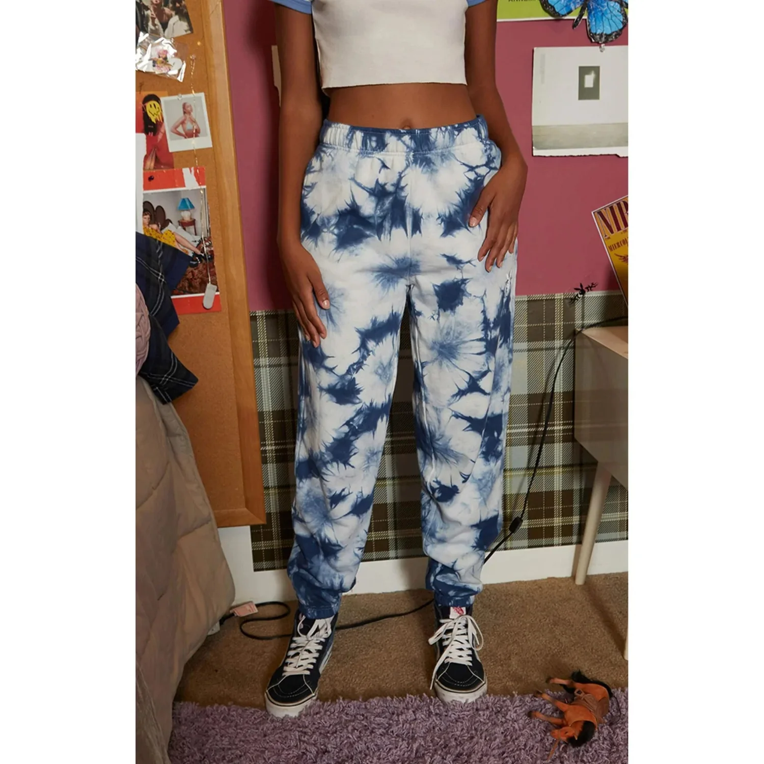 Playboy Women's Crystal Tie-Dye Sweatpant - Image 5
