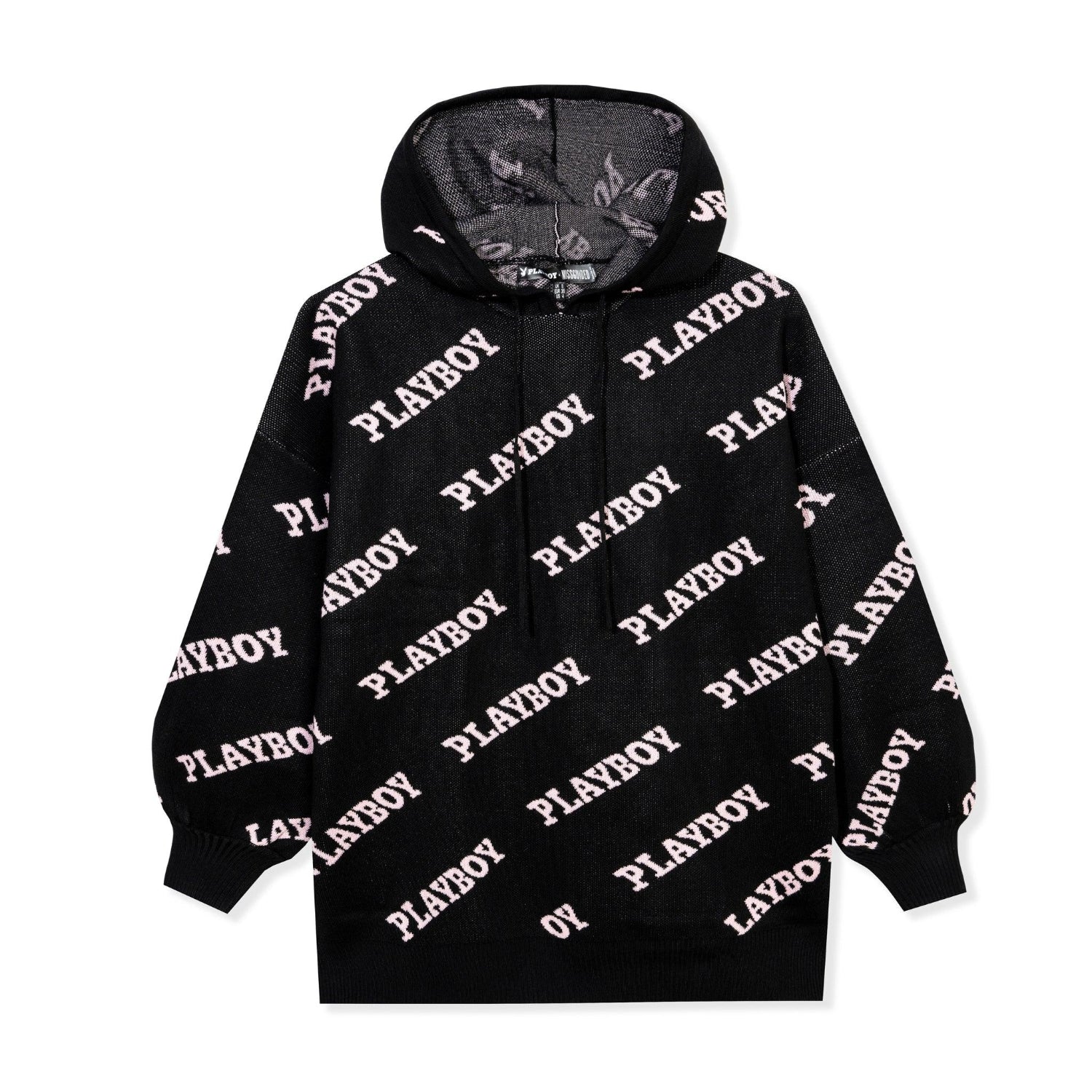 Playboy Women's Playboy Masthead Intarsia Knit Hoodie - Image 5