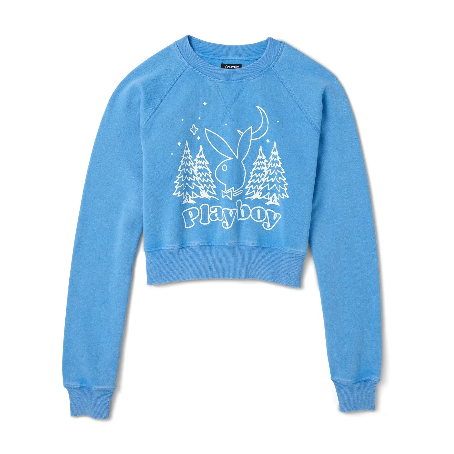 Playboy Women's Vintage Raglan Crewneck Sweatshirt